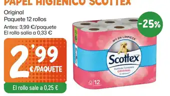 Scottex papel higienico original