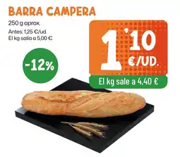 AhorraMas Barra campera oferta
