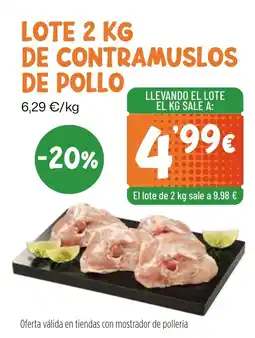 AhorraMas contramuslos de pollo oferta