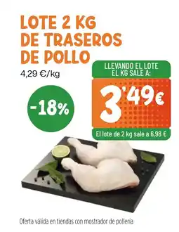 AhorraMas Lote 2 kg de traseros de pollo oferta