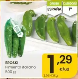 Aliprox Eroski pimiento italiano oferta