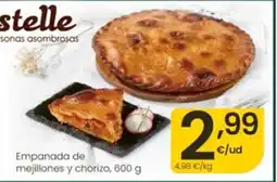 Eroski Stelle empanada de mejillones y chorizo oferta