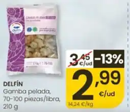 Eroski Delfín gamba pelada oferta