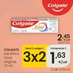 Aliprox Colgate dentífrico total original oferta