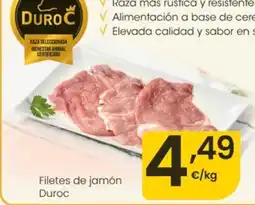 Eroski Filetes de jamón oferta