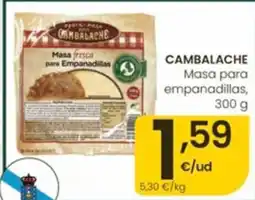 Eroski Cambalache masa para empanadillas oferta