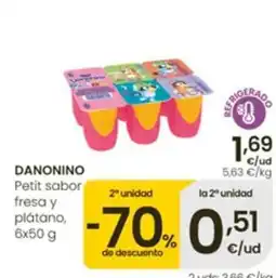 Aliprox Danonino petit sabor fresa y plátano oferta