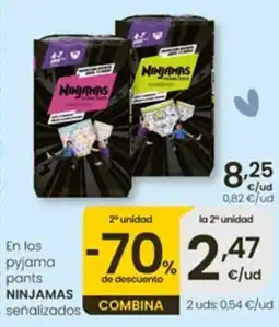 Eroski Ninjamas pyjama pants oferta