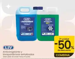 Eroski Liv anticongelante y lavaparabrisas señalizados oferta