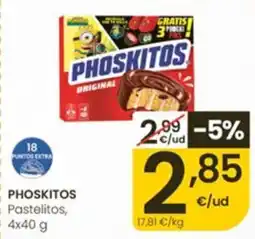 Eroski Phoskitos pastelitos oferta