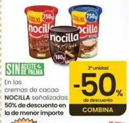 Eroski Nocilla en las cremas de cacao oferta