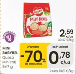 Eroski Mini Babybel Queso Mini roll oferta