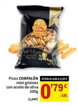 SPAR Picos CONFALÓN mini grisines con aceite de oliva oferta