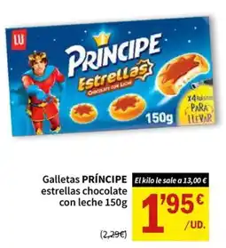 SPAR Principe estrellas chocolate con leche oferta