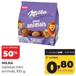 Alimerka Milka Galletas mini animals oferta