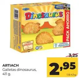 Alimerka Artiach galletas dinosaurus oferta