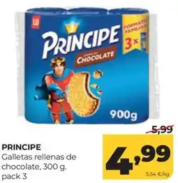 Alimerka Principe galletas rellenas de chocolate oferta