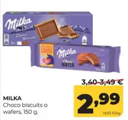 Alimerka Milka Choco biscuits o wafers oferta