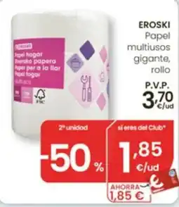 Eroski eroski papel multiusos gigante rollo oferta
