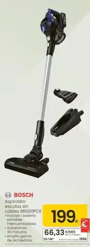 Eroski Bosch aspirador escoba sin cables BBS611PCK oferta