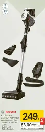 Eroski Bosch aspirador escoba BBS711W oferta