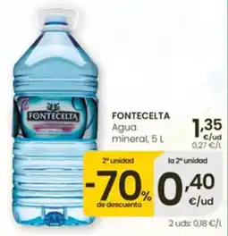 Eroski Fontecelta agua mineral oferta