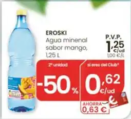 Eroski eroski agua mineral sabor mango oferta