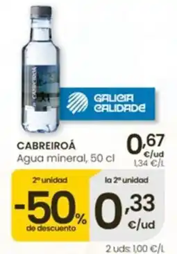 Eroski Cabreiroá agua mineral oferta