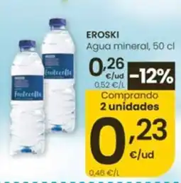 Eroski Eroski agua mineral oferta