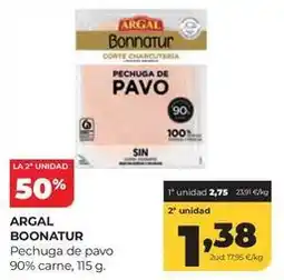 Alimerka Argal - pechuga de pavo 90% carne oferta