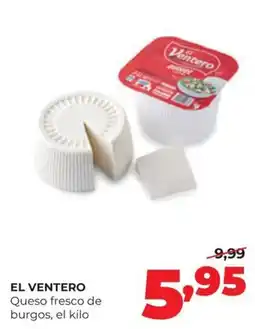Alimerka El Ventero Queso fresco de burgos oferta