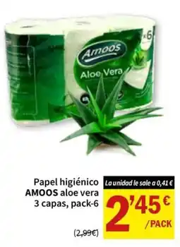 SPAR Amoos papel higiénico aloe vera oferta
