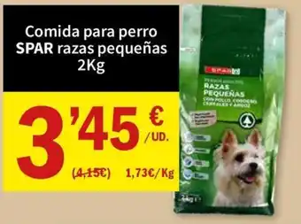 Spar comida para perro razas pequeñas