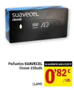 SPAR Suavecel pañuelos tissue oferta