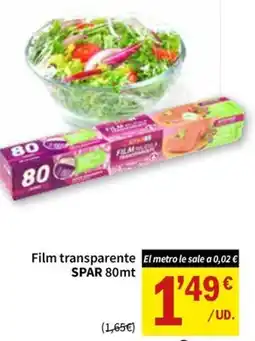SPAR SPAR film transparente oferta