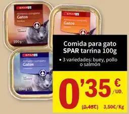 SPAR SPAR comida para gato tarrina oferta