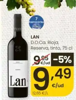 Eroski Lan D.O.Ca. Rioja Reserva tinto oferta
