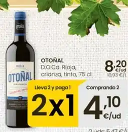 Eroski Otoñal rioja crianza tinto oferta