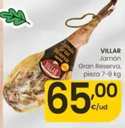 Eroski Villar jamón gran reserva oferta