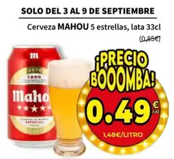 SPAR Mahou 5 estrellas oferta