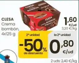 Eroski Clesa crema bombón oferta