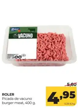 Alimerka Roler picada de vacuno burger meat oferta