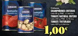 Gadis Cidacos - champinones enteros tomate natural entero oferta