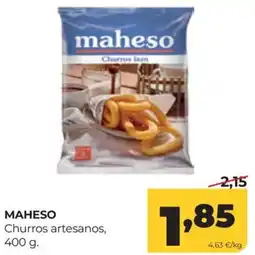 Alimerka maheso churros artesanos oferta