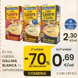 Eroski Gallina Blanca caldos oferta