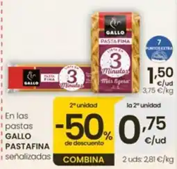 Eroski Gallo pastafina oferta