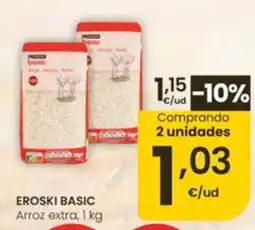 Eroski eroski basic arroz extra oferta