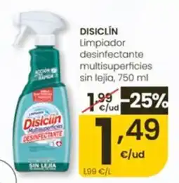 Eroski Disiclin limpiador desinfectante multisuperficies oferta