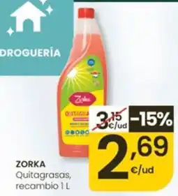 Eroski Zorka quitagrasas oferta
