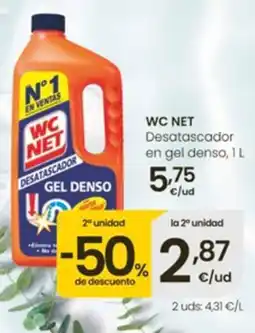 Eroski Wc net desatascador en gel denso oferta